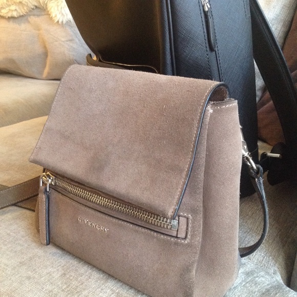 Givenchy mini Pandora suede satchel purse bag - Picture 7 of 8
